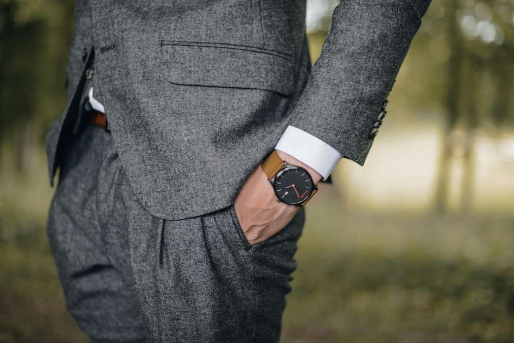 A man in a well-tailored suit