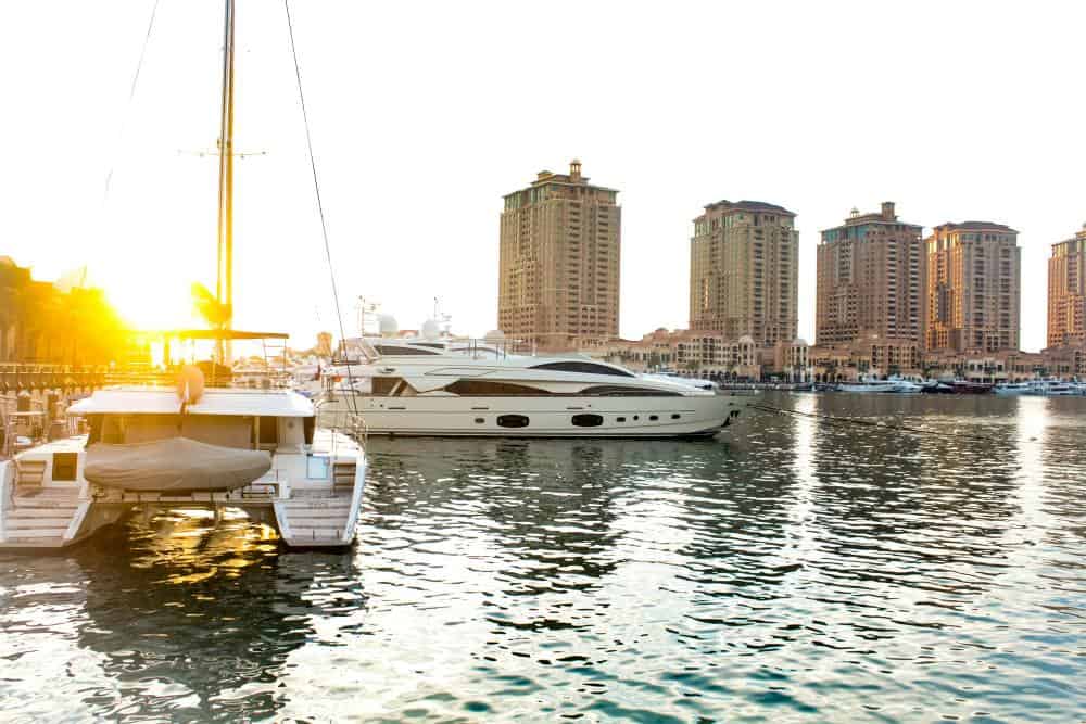 A yacht in Doha