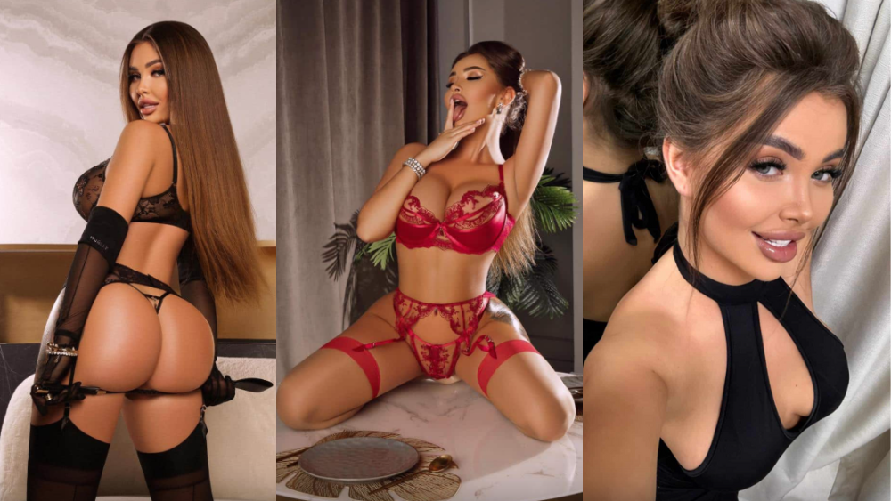 three photos of Dinara