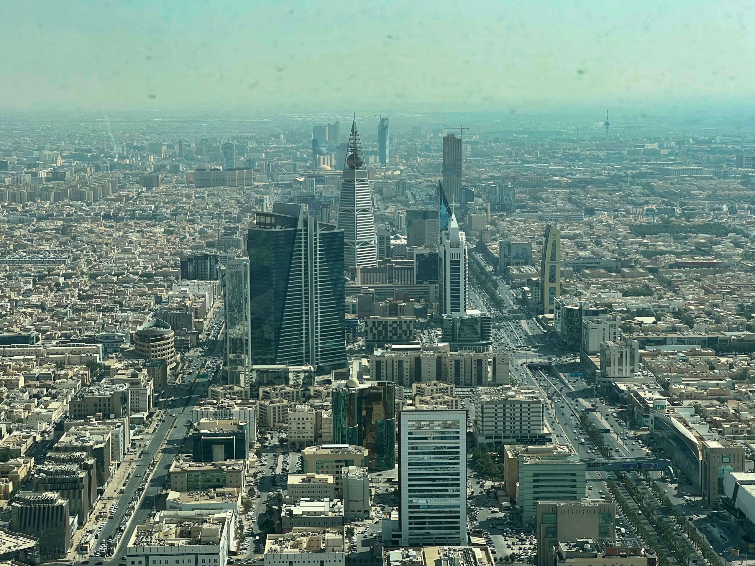 an aerial view of Riyadh city